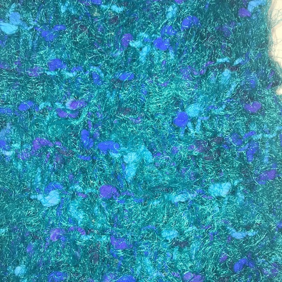 Handmade Teal Multicolor Scarf ✨NWOT✨ - Picture 2 of 2
